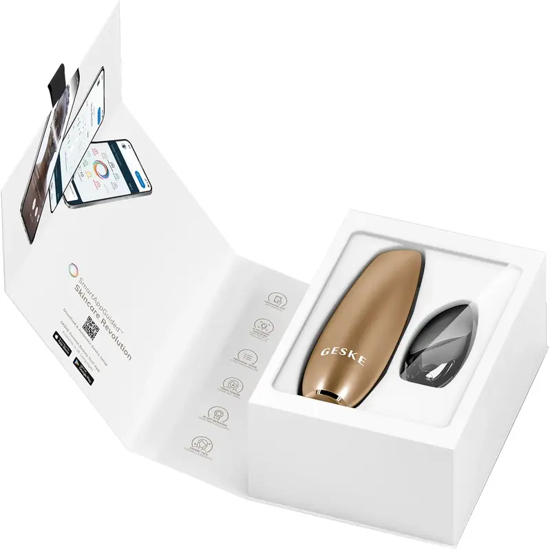 Безконтактна магнітна пілінг маска GESKE Touchless Magnetic Peeling Mask 5 в 1 сірий - фото - №6