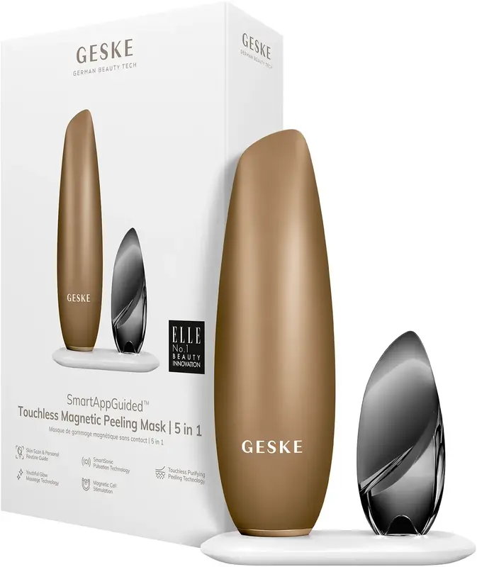 Безконтактна магнітна пілінг маска GESKE Touchless Magnetic Peeling Mask 5 в 1 сірий - фото - №0