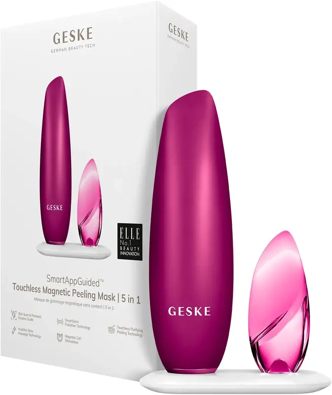 Бесконтактная магнитная пилинг маска GESKE Touchless Magnetic Peeling Mask 5 в 1 пурпурный фото