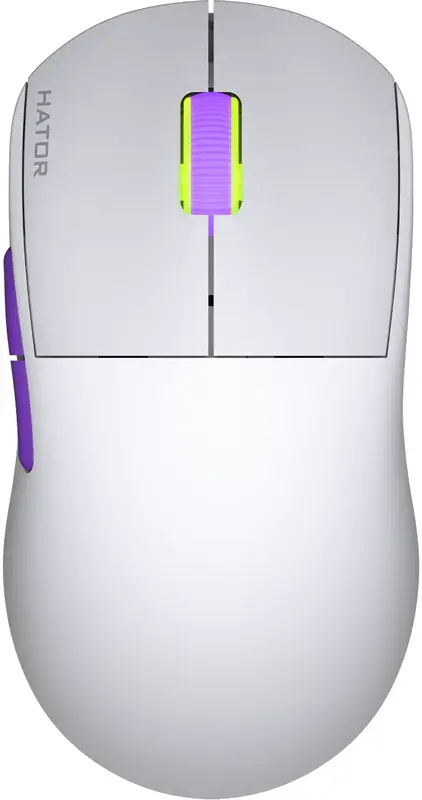 Ігрова миша HATOR Quasar 2 Ultra 4K Wireless (HTM571WL) White/Lilac фото