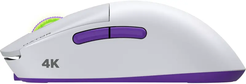 Ігрова миша HATOR Quasar 2 Ultra 4K Wireless (HTM571WL) White/Lilac фото