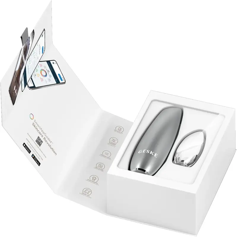 Безконтактна магнітна пілінг маска GESKE Touchless Magnetic Peeling Mask 5 в 1 білий - фото - №6