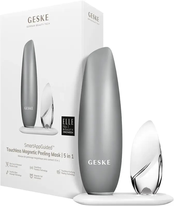 Безконтактна магнітна пілінг маска GESKE Touchless Magnetic Peeling Mask 5 в 1 білий - фото - №0