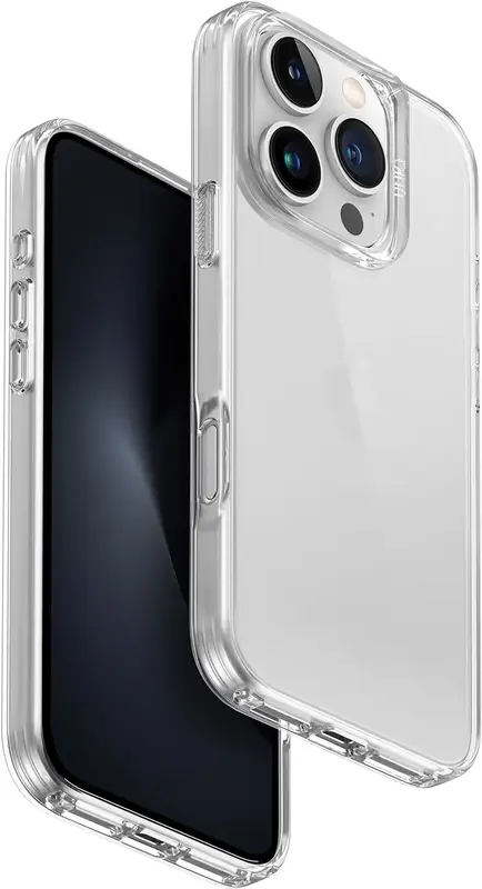 Чохол для Iphone 16 Pro UNIQ HYBRID AIR FENDER - NUDE TRANSPARENT (UNIQ-IP6.3P(2024)-AIRFNUD) - фото - №1
