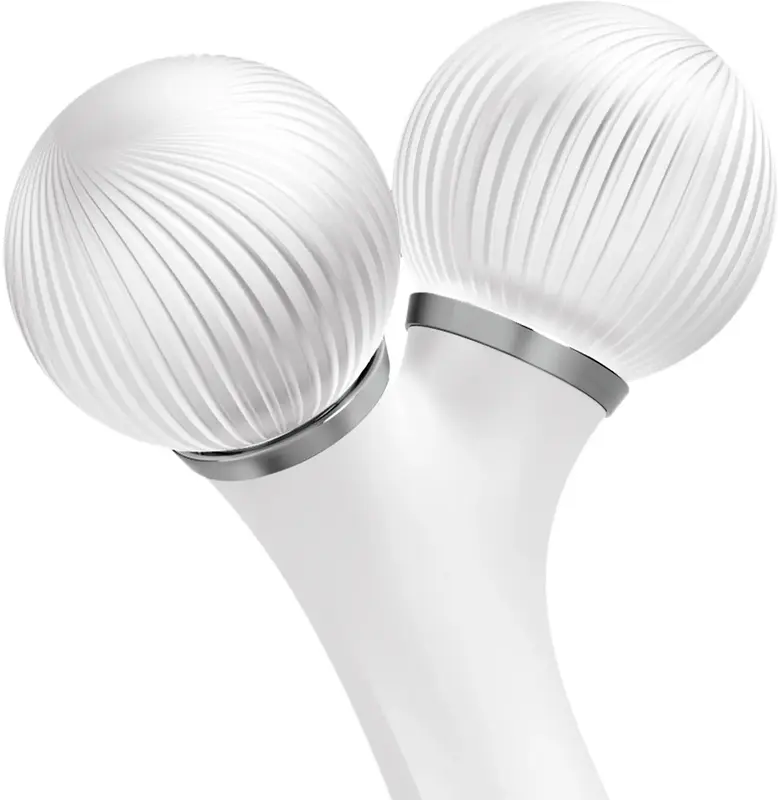 Електронний звуковий ролик для обличчя GESKE Sonic Facial Roller 4 в 1 білий - фото - №4