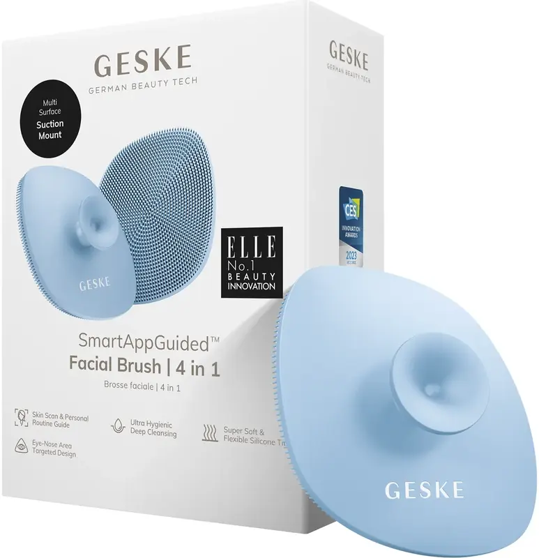 Щітка для обличчя GESKE Facial Brush 4 в 1 Aquamarine (аквамарин) фото
