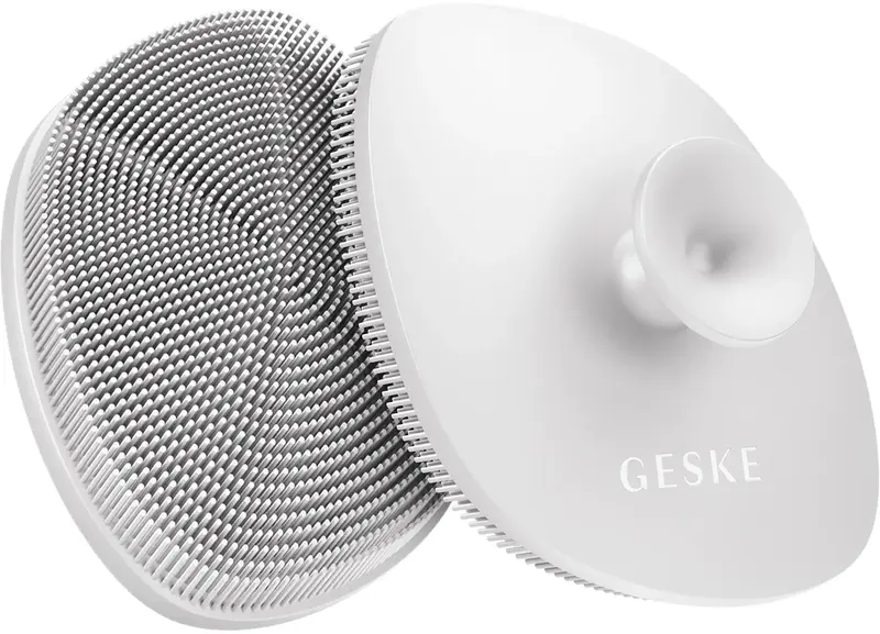 Щітка для обличчя Geske Facial Brush 4 в 1 білий з тримачем фото