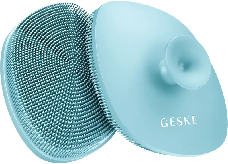 Щітка для обличчя Geske Facial Brush 4 в 1 бірюзовий з тримачем - фото - №5