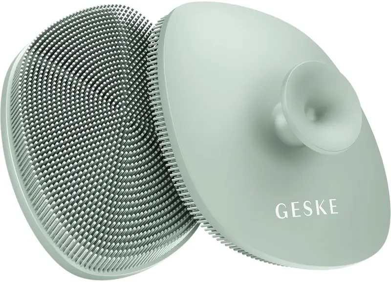 Щітка для обличчя Geske Facial Brush 4 в 1 Зелений з тримачем - фото - №5