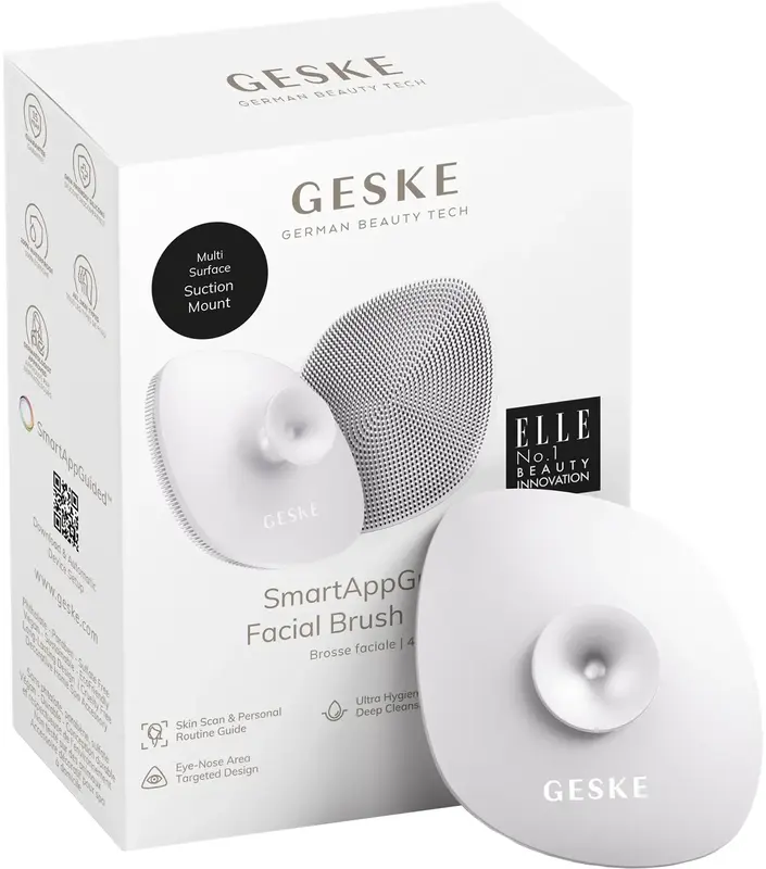 Щітка для обличчя Geske Facial Brush 4 в 1 пудровий з тримачем - фото - №6