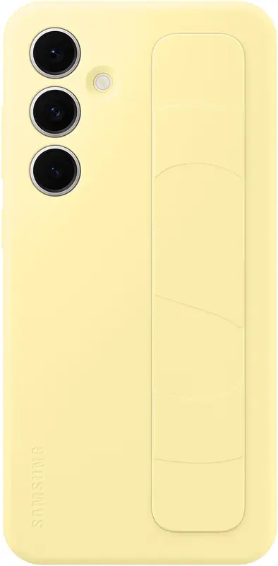 Чохол для Samsung S24 FE Standing Grip Case Yellow (EF-GS721CYEGWW) - фото - №0