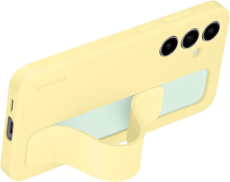 Чохол для Samsung S24 FE Standing Grip Case Yellow (EF-GS721CYEGWW) - фото - №3