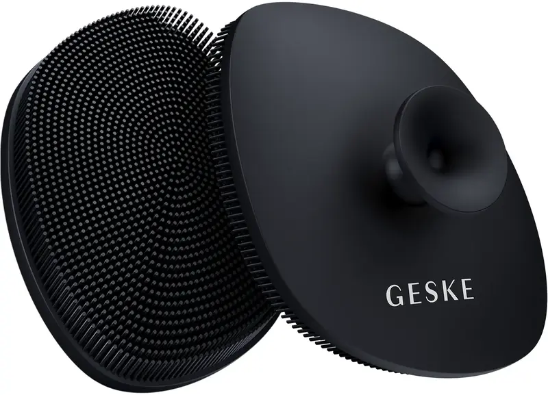 Щітка для обличчя Geske Facial Brush 4 в 1 Чорний з тримачем - фото - №5