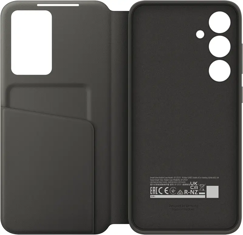 Чехол для Samsung S24 FE Smart View Wallet Case Black (EF-ZS721CBEGWW) - фото - №4