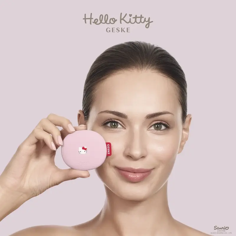 Щітка для обличчя GESKE Facial Brush 3 в 1 Hello Kitty Рожевий фото