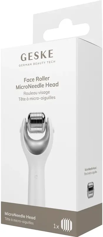 Насадка з мікроголками GESKE MicroNeedle Head до електронного ролика для обличчя хром - фото - №2