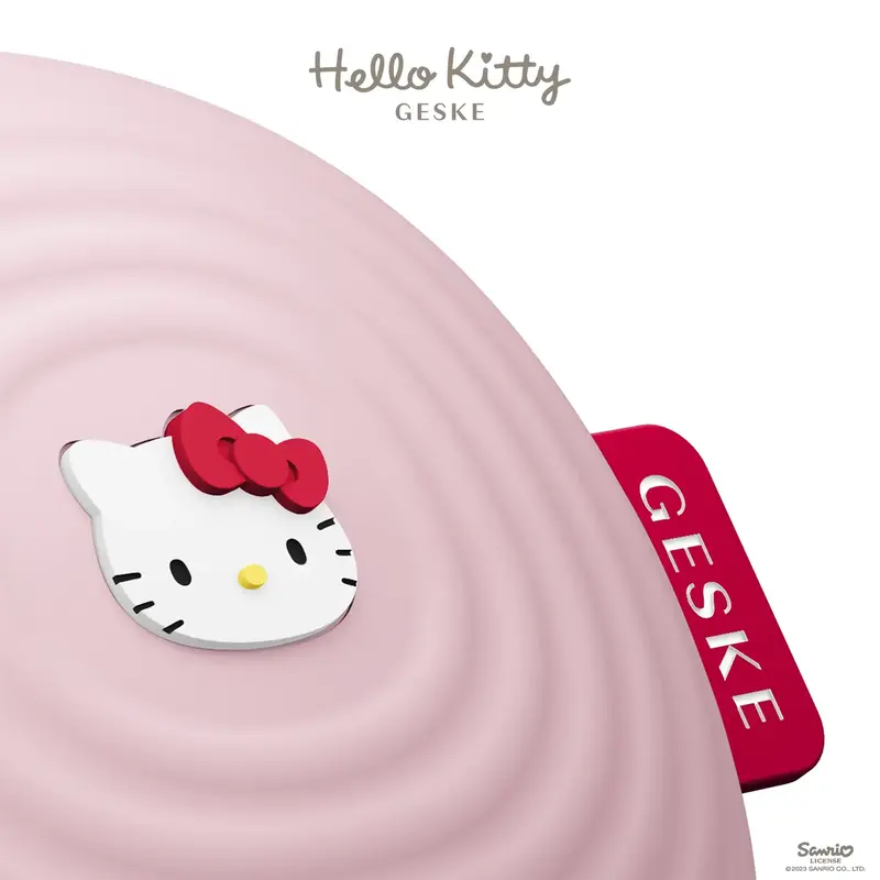 Електронна звукова щітка для обличчя Geske Sonic Facial Brush 4 в 1 by Hello Kitty Pink фото