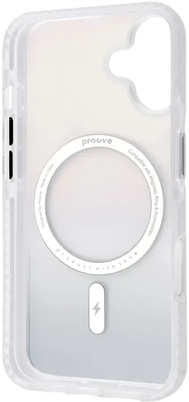 Чохол для iPhone 16 Proove Shadow Star Case with Magnetic Ring (white) - фото - №1