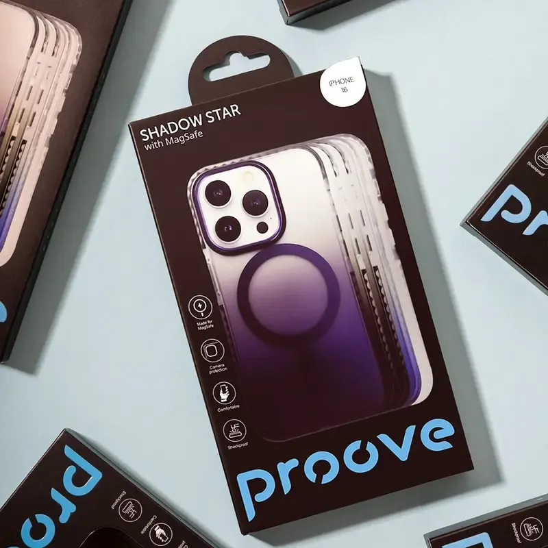 Чохол для iPhone 16 Proove Shadow Star Case with Magnetic Ring (white) - фото - №3