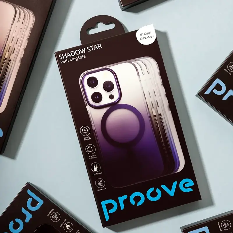 Чохол для iPhone 16 Pro Max Proove Shadow Star Case with Magnetic Ring (white) - фото - №3