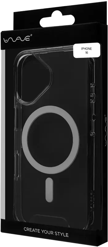 Чохол для iPhone 16 WAVE Sky Case with Magnetic Ring (transparent) - фото - №5