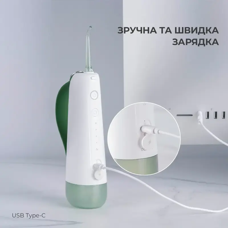 Ирригатор Oclean W10 Green New-2 nozzles (6970810555745) фото