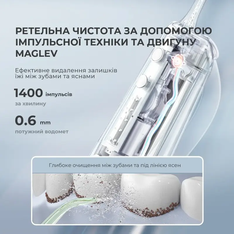 Ирригатор Oclean W10 Green New-2 nozzles (6970810555745) фото
