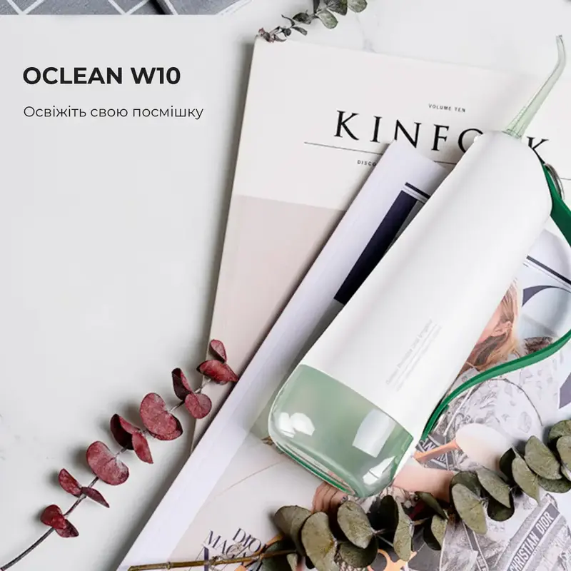 Ирригатор Oclean W10 Green New-2 nozzles (6970810555745) фото