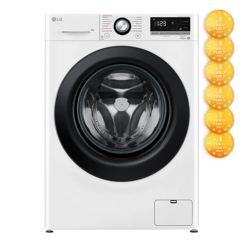 Пральна машина вузька LG F2V3HS6WW - фото - №0