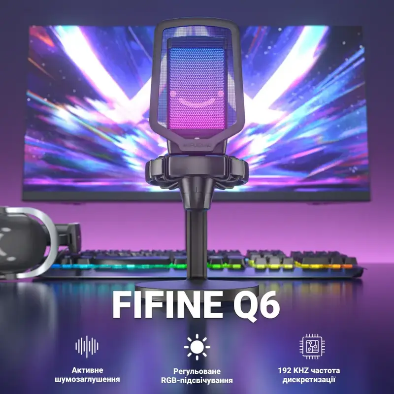 Мікрофон Fifine Q6 Black - фото - №4