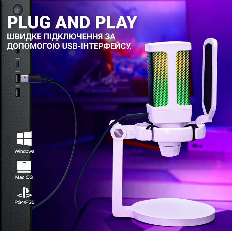 Мікрофон Fifine Q6W White - фото - №8