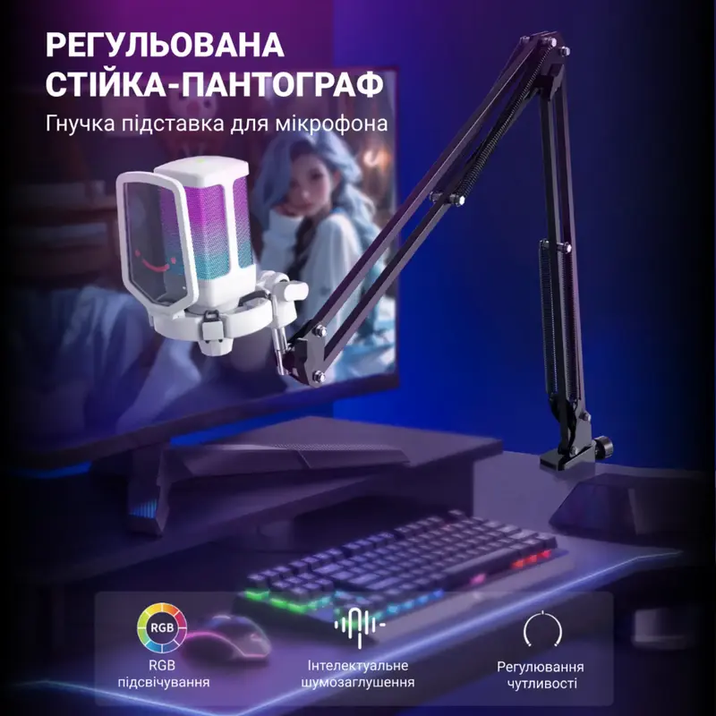 Мікрофон Fifine Q6TW White - фото - №3