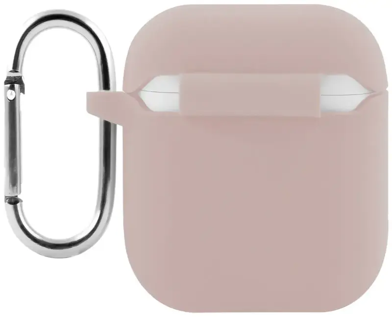 Чехол Silicone Case New for AirPods 1/2 (pink sand) фото