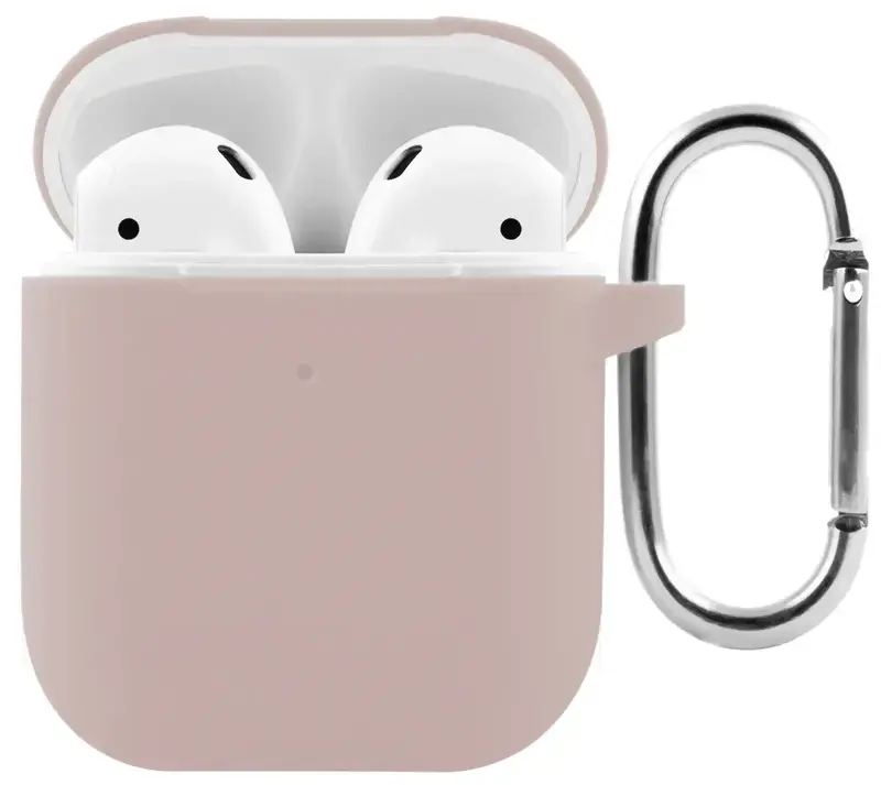 Чехол Silicone Case New for AirPods 1/2 (pink sand) фото