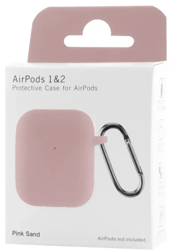Чехол Silicone Case New for AirPods 1/2 (pink sand) фото