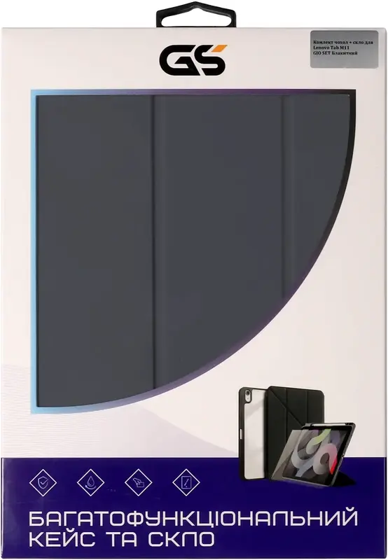 Комлект чехол + стекло для Lenovo Tab M11 GIO SET (Alaskan Blue) - фото - №6
