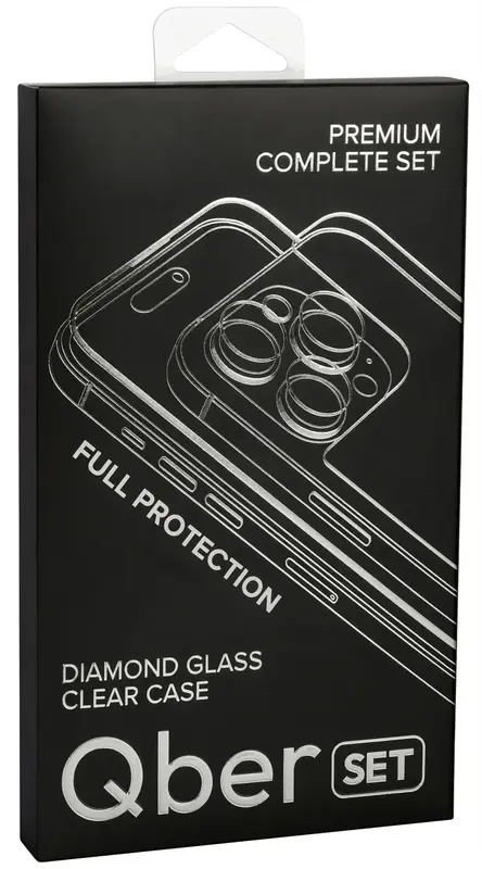 Захисний комплект для iPhone 15 Pro Qber Premium Set MS - фото - №1
