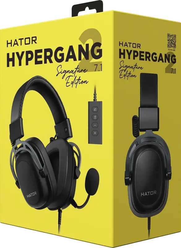 Гарнітура ігрова HATOR Hypergang 2 Signature Edition USB 7.1 Titanium (HTA-945) фото