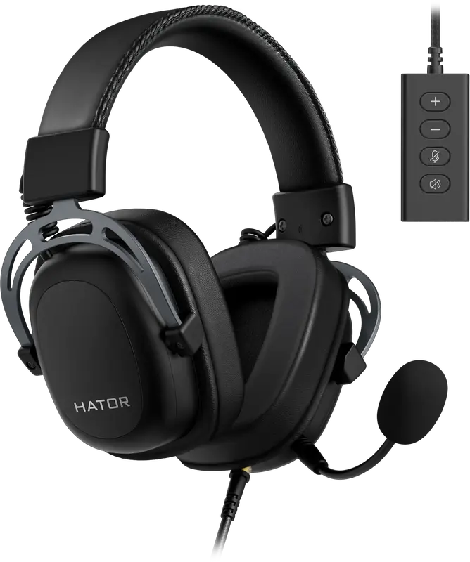 Гарнітура ігрова HATOR Hypergang 2 Signature Edition USB 7.1 Titanium (HTA-945) фото