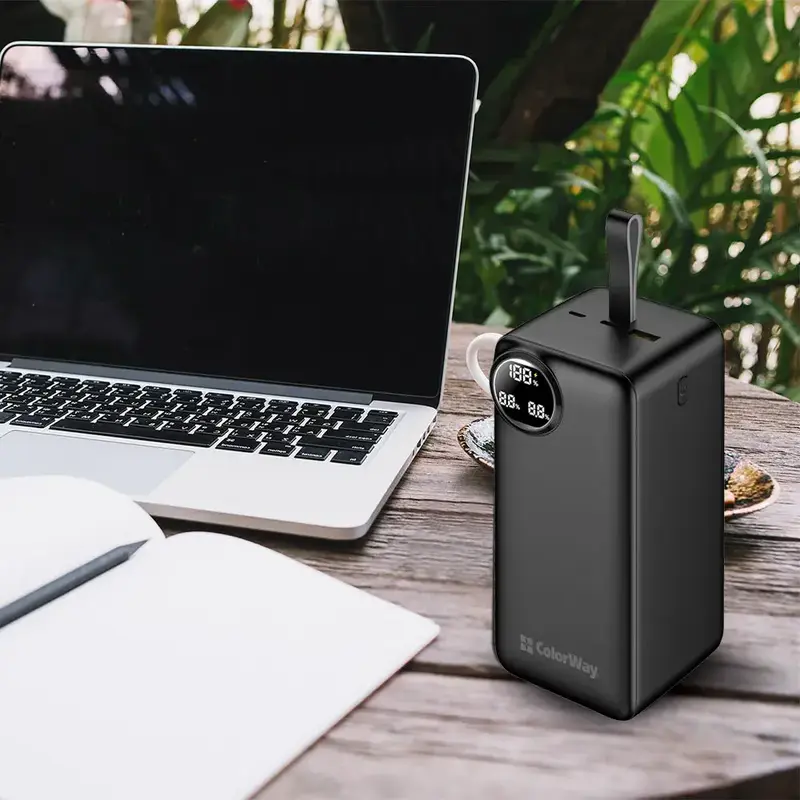 Порт.ЗП ColorWay (CW-PB500LPA4BK-PDD) Power ful 50000mAh PD+QC3.0 22.5W чорний фото