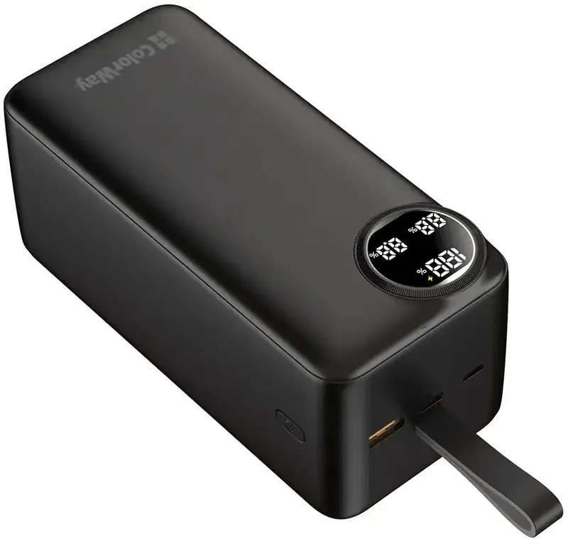Порт.ЗП ColorWay (CW-PB500LPA4BK-PDD) Power ful 50000mAh PD+QC3.0 22.5W чорний фото