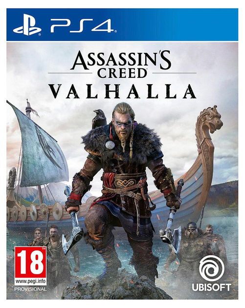 Диск Assassin's Creed Valhalla (Blu-ray) для PS4 - фото - №0
