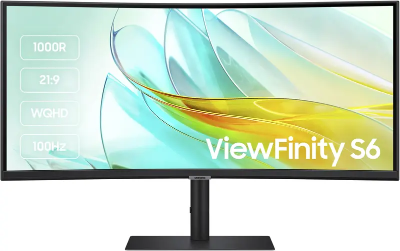 Монітор вигнутий VA 34" Samsung LS34C650UAIXCI - фото - №0