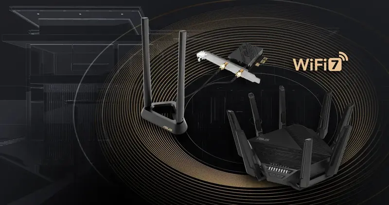 Wi-Fi адаптер Asus PCE-BE92BT BE9400, PCI-Express x1, BT5.4 ᐈ