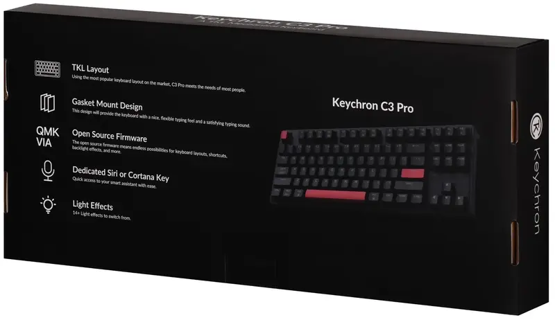 Ігрова клавіатура Keychron C3 Pro 87Key Hot-swap Black - фото - №9