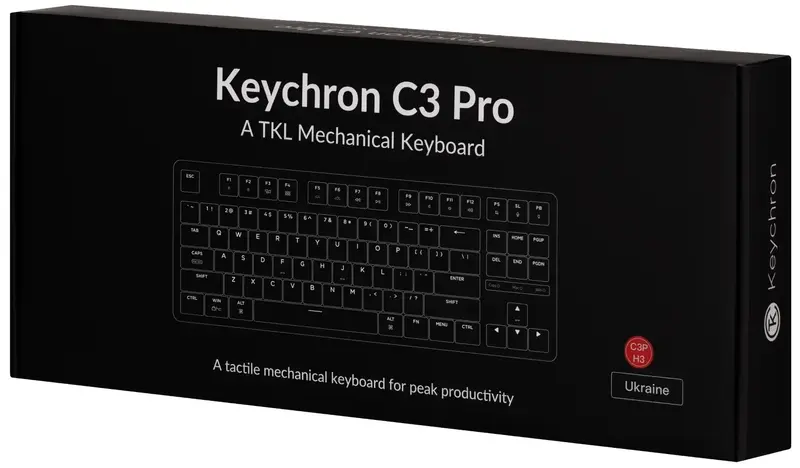 Ігрова клавіатура Keychron C3 Pro 87Key Hot-swap Black - фото - №8