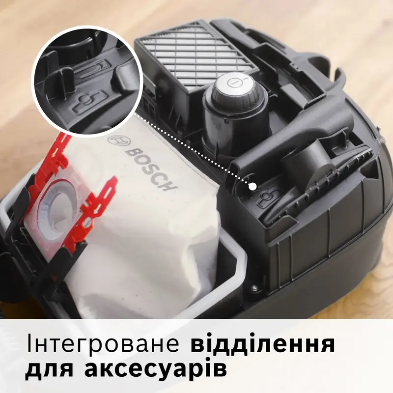 Пылесос с мешком BOSCH ProPower Serie 4 BGL41POW2H - фото - №3