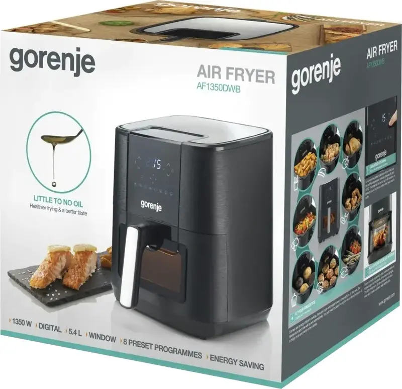 Мультипіч Gorenje AF1350DWB чорний - фото - №5