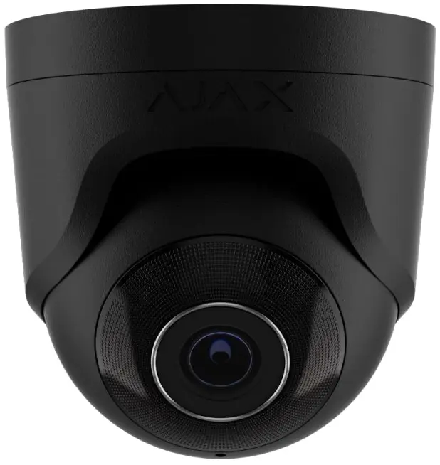 Відеокамера спостереження Ajax TurretCam (8 Mp/2.8 mm) ASP black фото