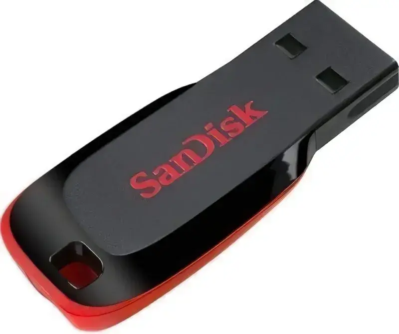 USB-Flash SanDisk 32GB USB 2.0 Type-A Cruzer Blade Чорний - фото - №1